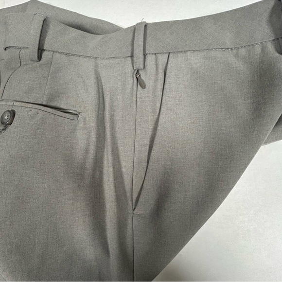 Van Heusen Flex Gray Formal Slim Dress Pants with Pressed Crease Size 34x30 - Picture 10 of 10